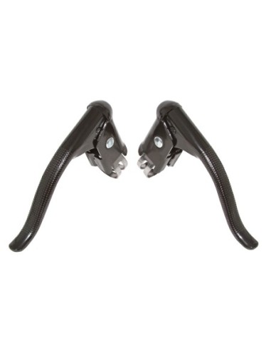 Alloy Hooded Brake Lever Black.